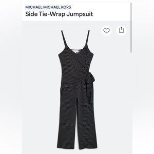 Michael Kors Side-Tie Wrap Jumpsuit XSP